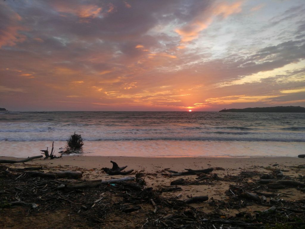 夕陽が綺麗でした。