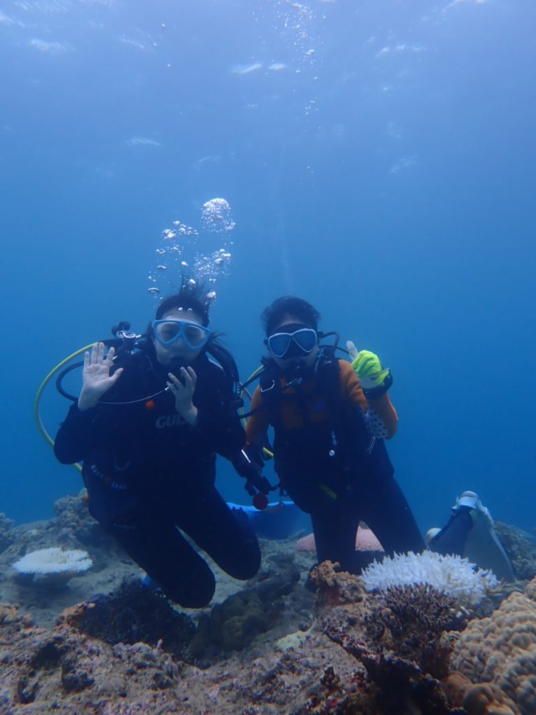 久しぶりの海は体験ダイビングと一緒に