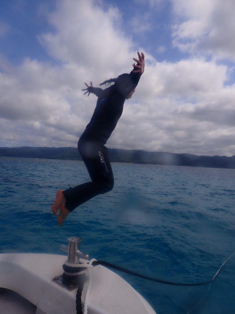 念願の初飛び込み